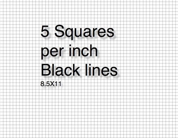 1 Inch Square Grid Paper Unique Printable Graph Paper 5 Square Per Inch and 8 Square Per Inch