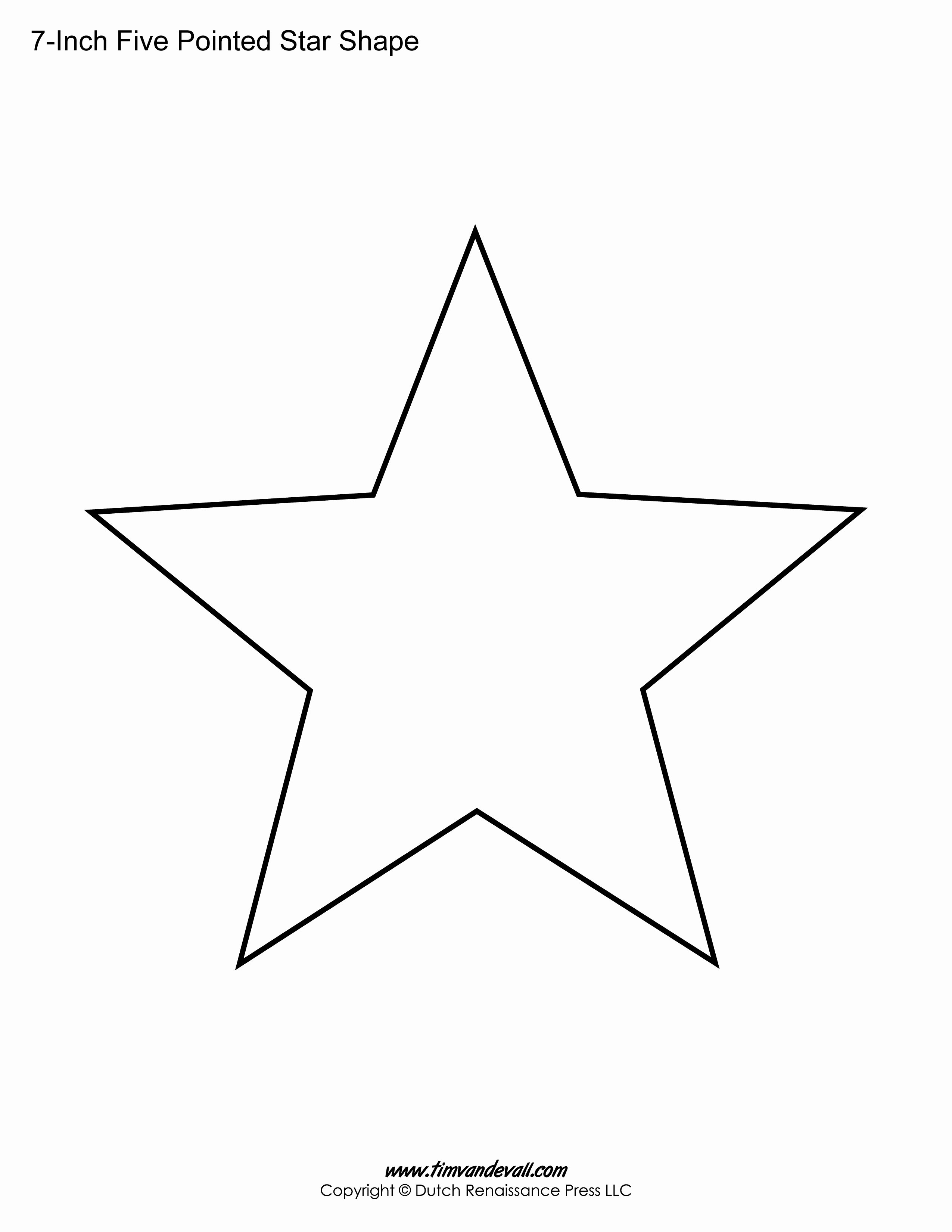 2 Inch Star Stencil Elegant Printable Five Pointed Star Templates Blank Shape Pdfs