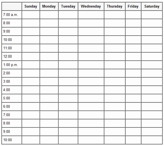 24 7 Schedule Template Unique 24 Hour A Day 7 Days A Week Work Schedule