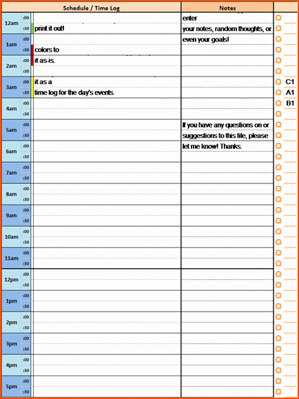 24 Hour Schedule Planner Beautiful 7 24 Hour Planner Bookletemplate
