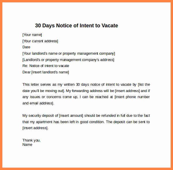 30 Days Notice Example New 4 30 Days Notice Resignation Letter Sample