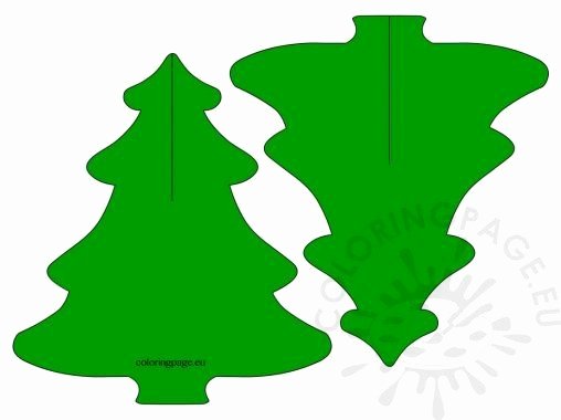 3d Christmas Tree Template Best Of Coloring Page
