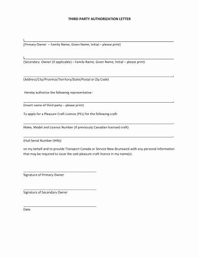 3rd Party Authorization Letter Elegant 9 Third Party Authorization Letter Examples Pdf Doc