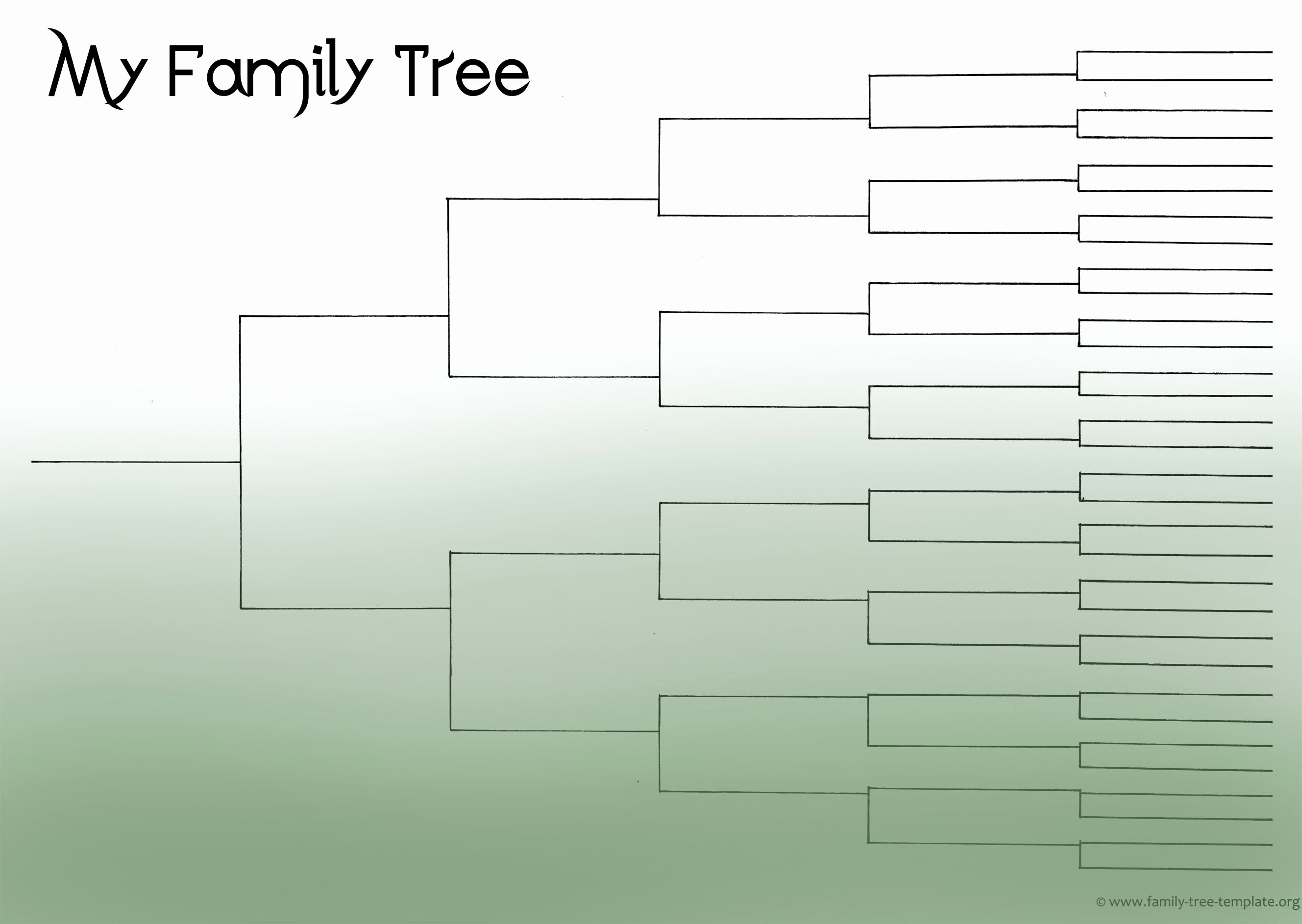 4 Generation Family Tree Template Inspirational Blank Family Tree Template