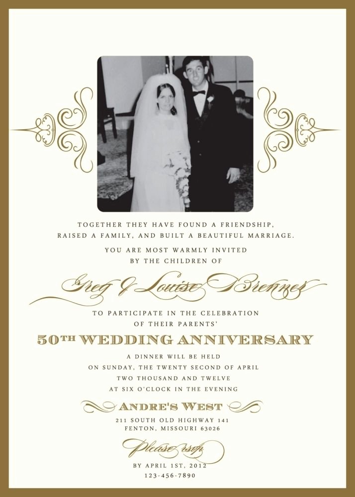 50th Birthday Invitation Wording Samples New Wedding Invitations for A 50th Wedding Anniversary