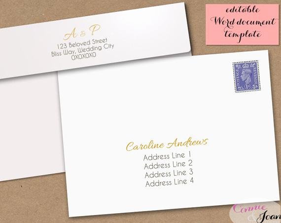 5x7 Envelope Template Microsoft Word Unique Printable Wedding Envelope Template 5x7 Front and by