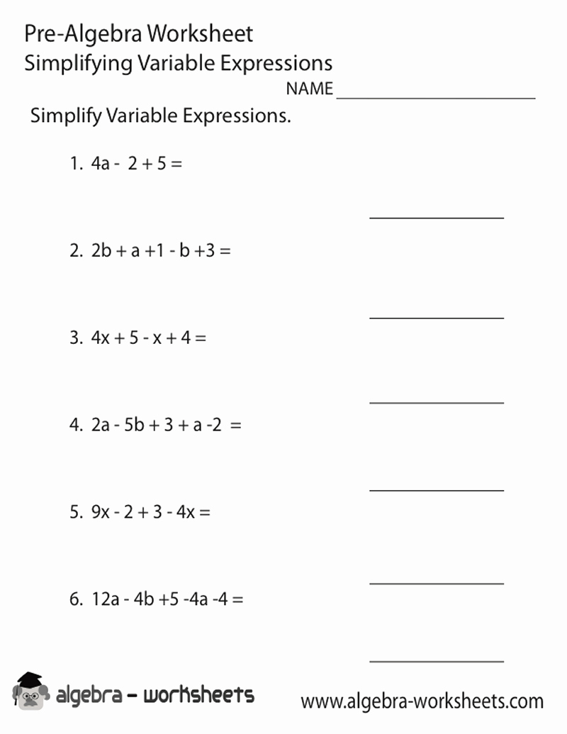 7th Grade Math Algebra Worksheets Best Of 8th Grade Math Worksheets Algebra Google Search