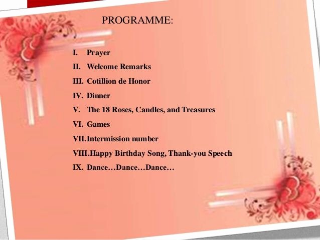 Birthday Program For 80 Years Old