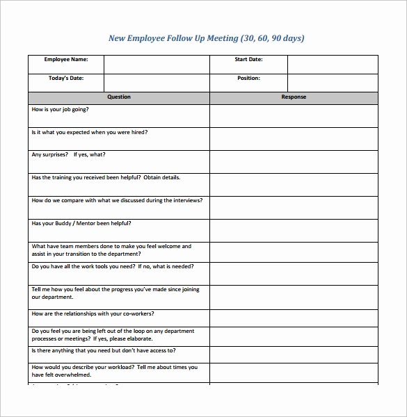 90 Day Employee Evaluation form Luxury 20 Sample 30 60 90 Day Plan Templates In Google Docs