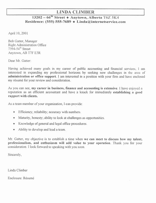 Accounting Job Cover Letter Lovely Accounting Cover Letter Slim Image