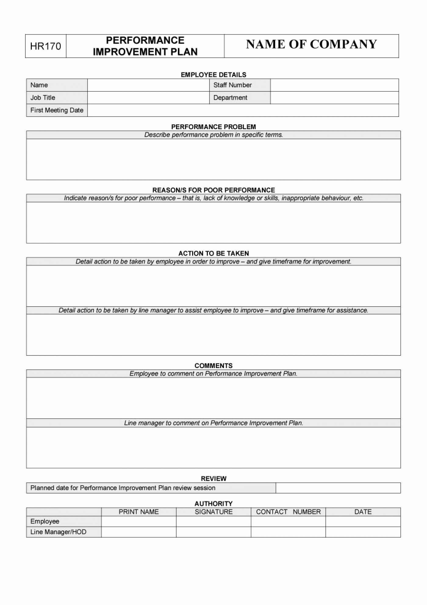 Action Plan Template for Managers Unique 018 Restaurant Manager Action Plan Template Performance