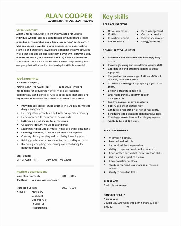 Administrative assistant Resume Objective Luxury Sample Objective Statement Resume 8 Examples In Pdf