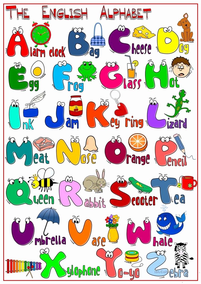 Alphabet Poster for Classroom Beautiful the English Alphabet Poster Worksheet Free Esl