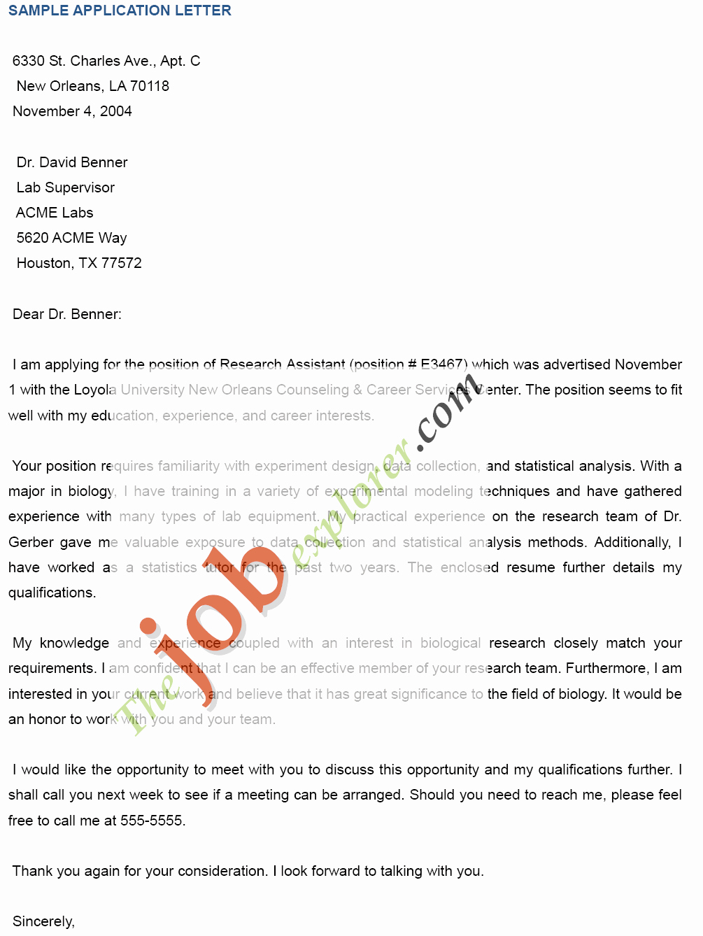Application Letter for Job Best Of Download Free Application Letters