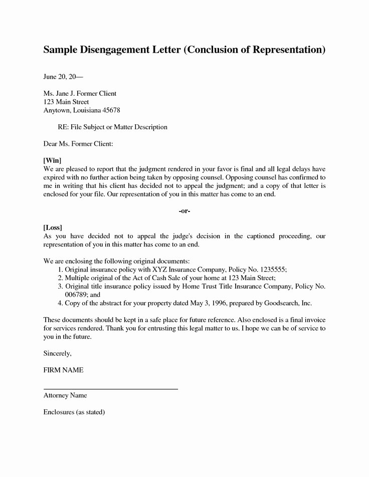 Attorney Cover Letters Samples Beautiful Sample Legal Representation Letter by Mlp Sample