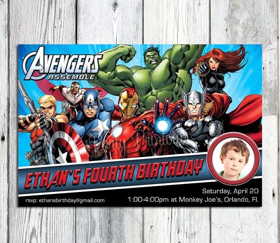 Avengers Invitations Template Free Lovely the Avengers Birthday Invitation Printable Super Hero
