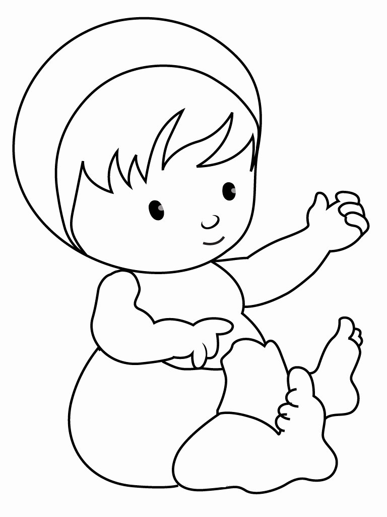 Baby Animal Colouring Pictures Luxury Free Printable Baby Coloring Pages for Kids
