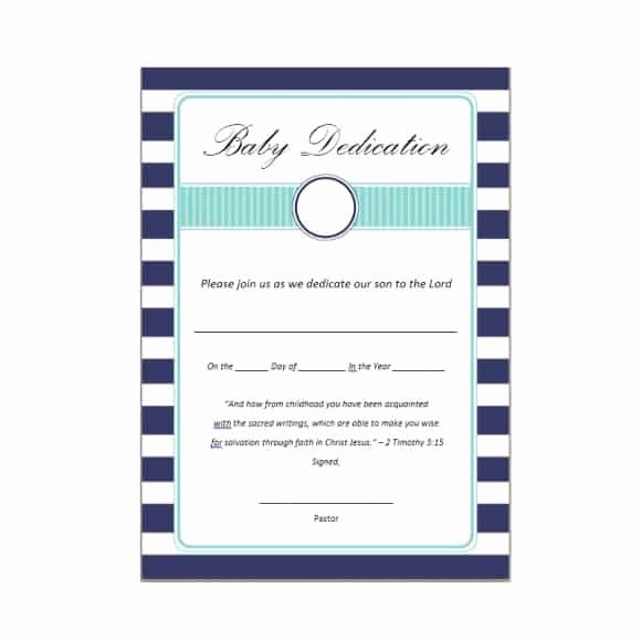 Baby Blessing Certificate Template Lovely 50 Free Baby Dedication Certificate Templates Printable