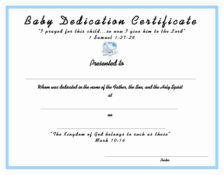 Baby Blessing Certificate Template New 10 Best Church Certificates Images On Pinterest