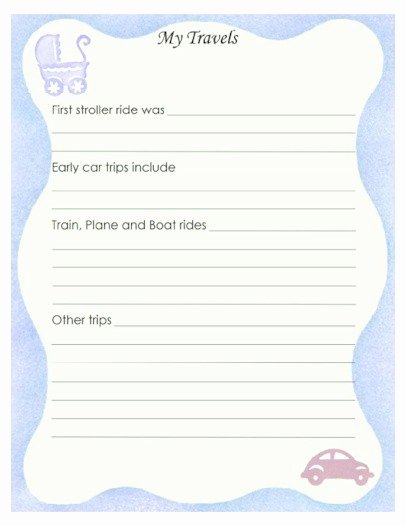 Baby Book Template Pages Awesome Free Printable Baby Book Pages