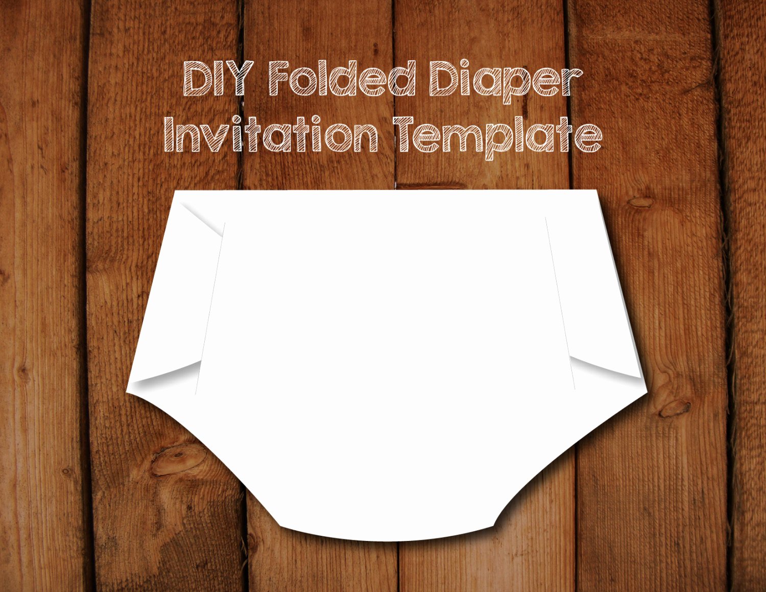 Baby Diaper Invitation Template Unique Folded Diaper Invitation Diy Template with Instructions How