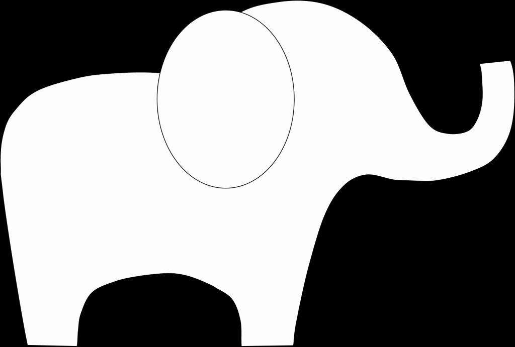 Baby Elephant Cut Out Template Awesome Elephant Outline Clipartion