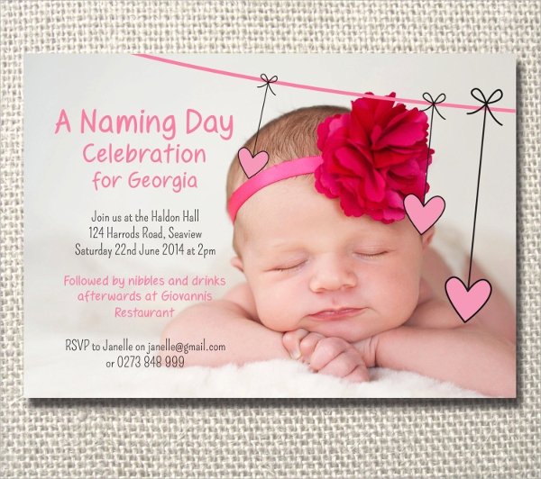 Baby Naming Ceremony Invitation Fresh Sample Naming Ceremony Invitation Template 15 Documents