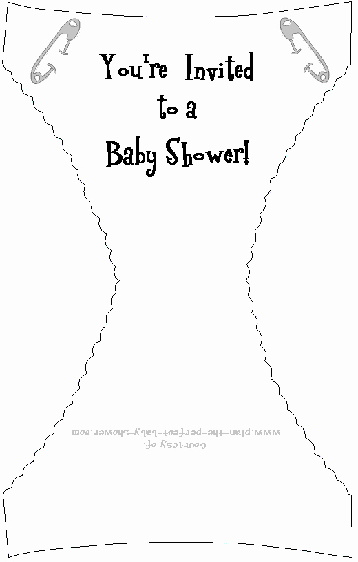 Baby Shower Diaper Template Lovely Cute and Free Printable Baby Shower Diaper Invitation
