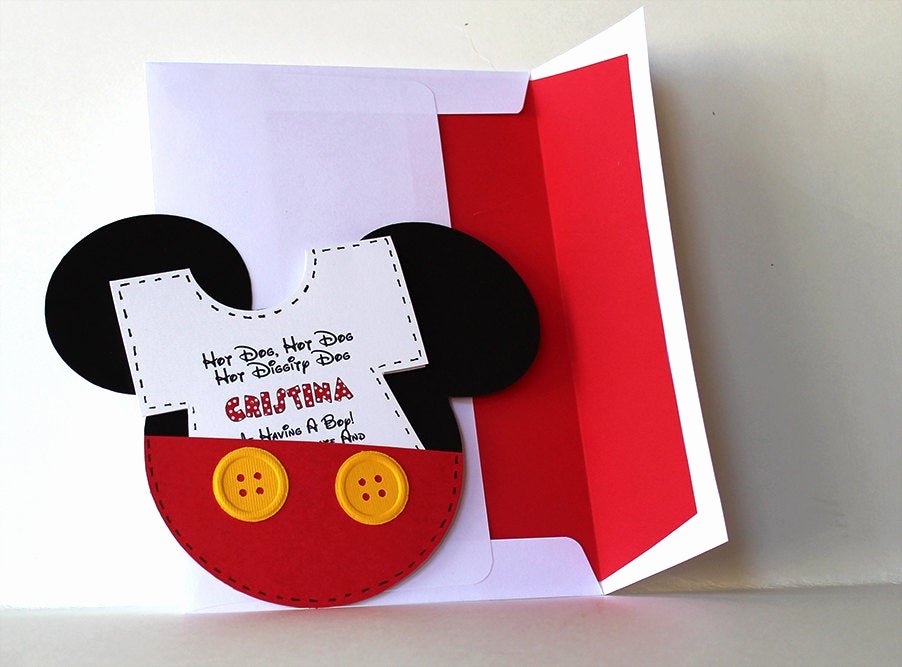 Baby Shower Mickey Mouse Invitations New Items Similar to Mickey Mouse Baby Shower Invitations with