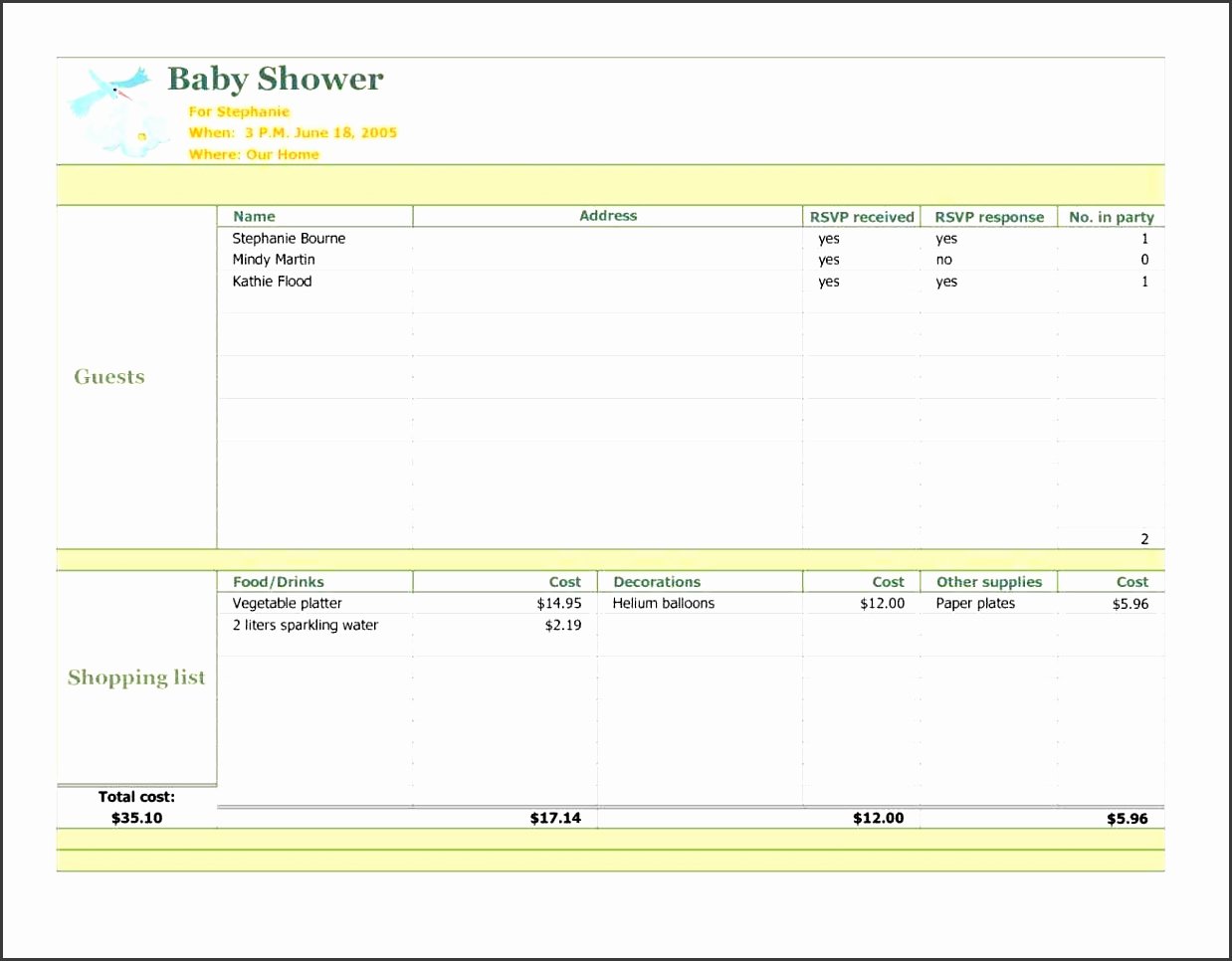 Baby Shower Program Sample Luxury 6 Baby Shower Planner Printable Sampletemplatess