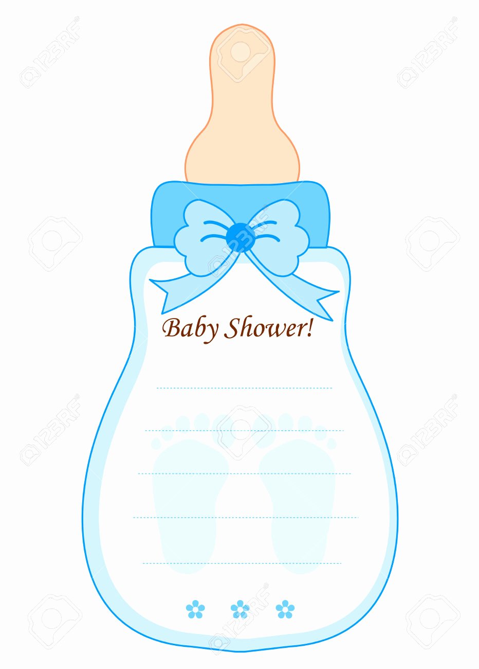 Baby Shower Program Template Fresh Baby Bottle Invitation Templates