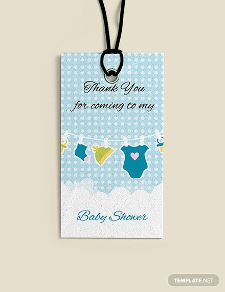 Baby Shower Thank You Template Beautiful 14 Ready Made Thank You Tag Templates [free]