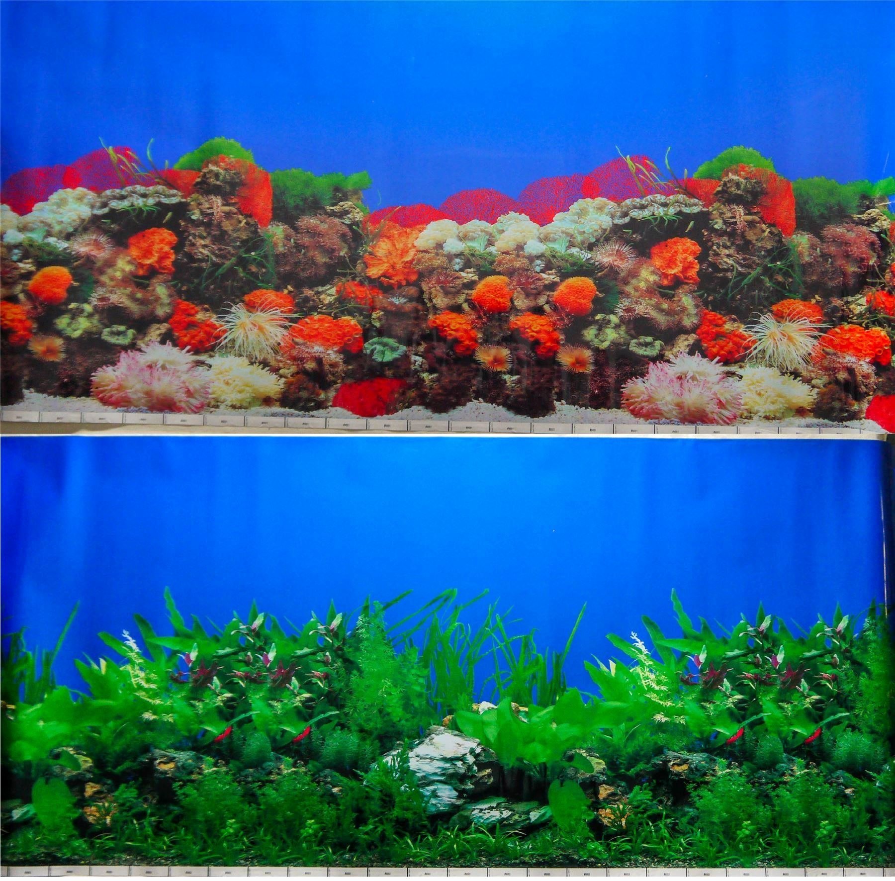Backgrounds for Fish Tanks Unique 24&quot; Double Sided Aquarium Background Backdrop Fish Tank