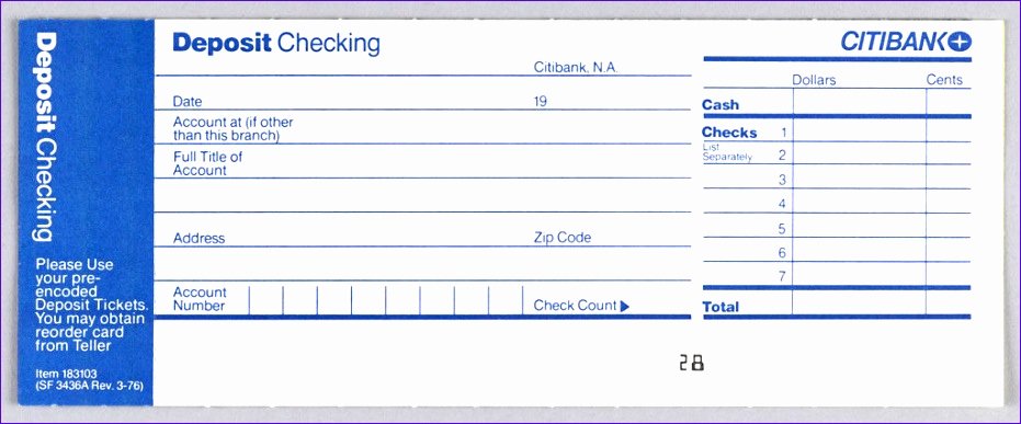 Bank Deposit Slip Template Awesome 7 Excel Deposit Slip Template Exceltemplates