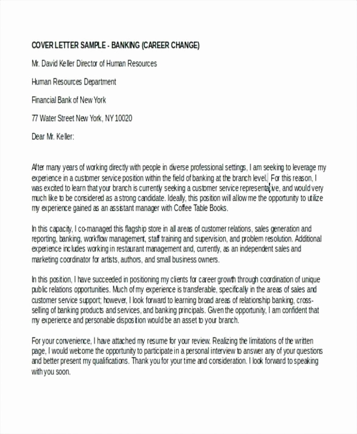 Banking Cover Letter Sample Awesome 12 13 Sample Banking Cover Letters