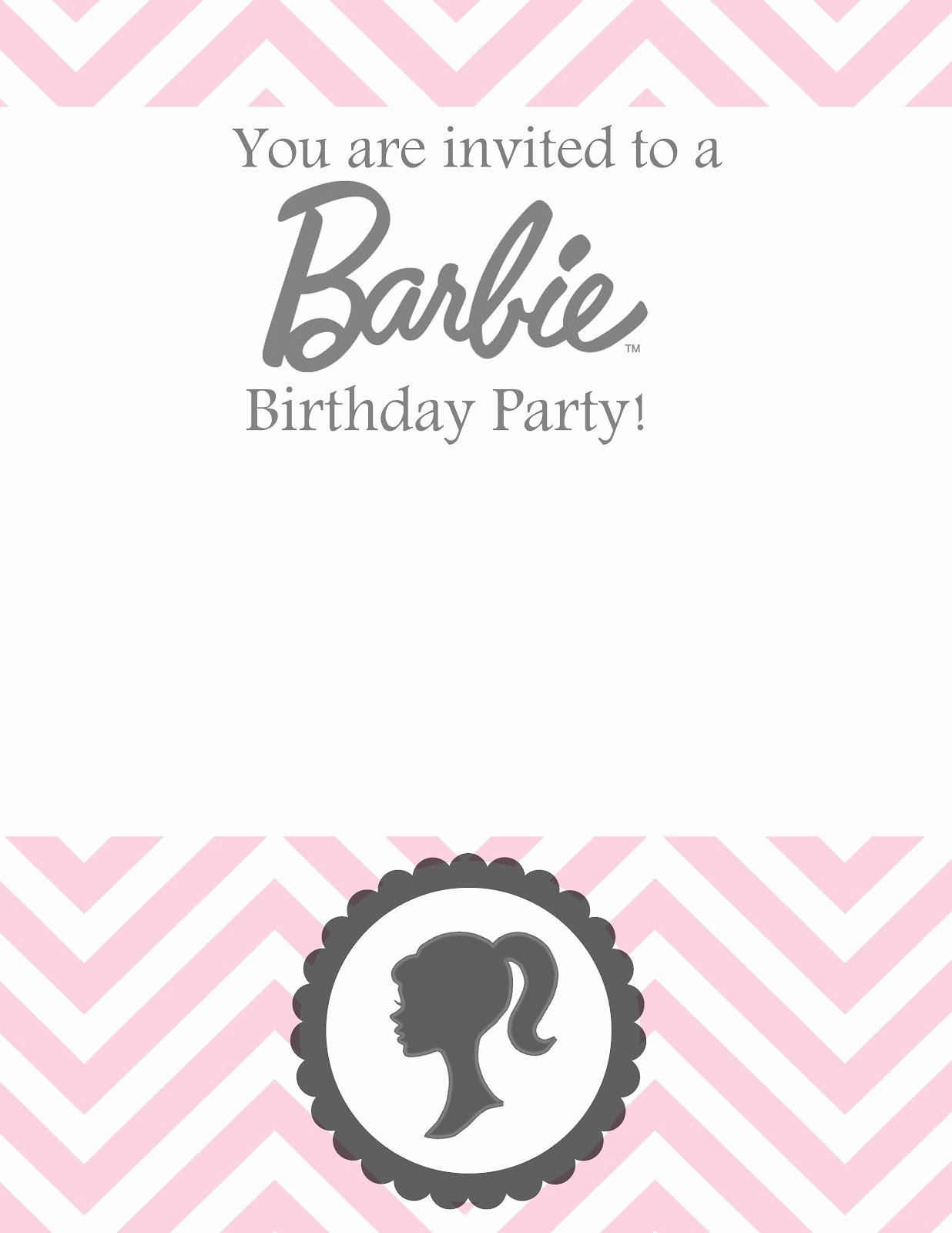 Barbie Invitations Templates Free Lovely Sew Darn Cute January 2012
