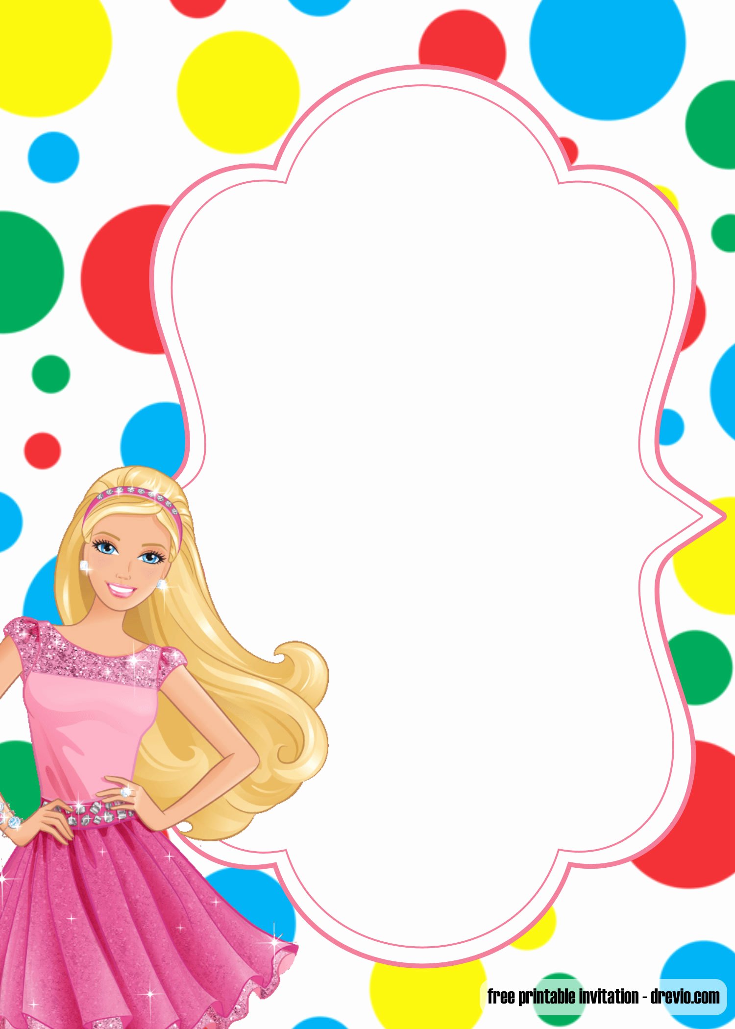 Barbie Invitations Templates Free Luxury Free Printable Princess Birthday Invitation Templates
