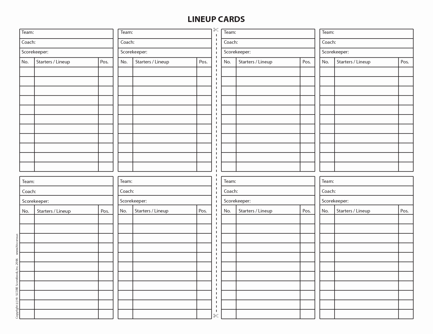 Baseball Lineup Cards Inspirational 18 Useful Baseball Lineup Cards