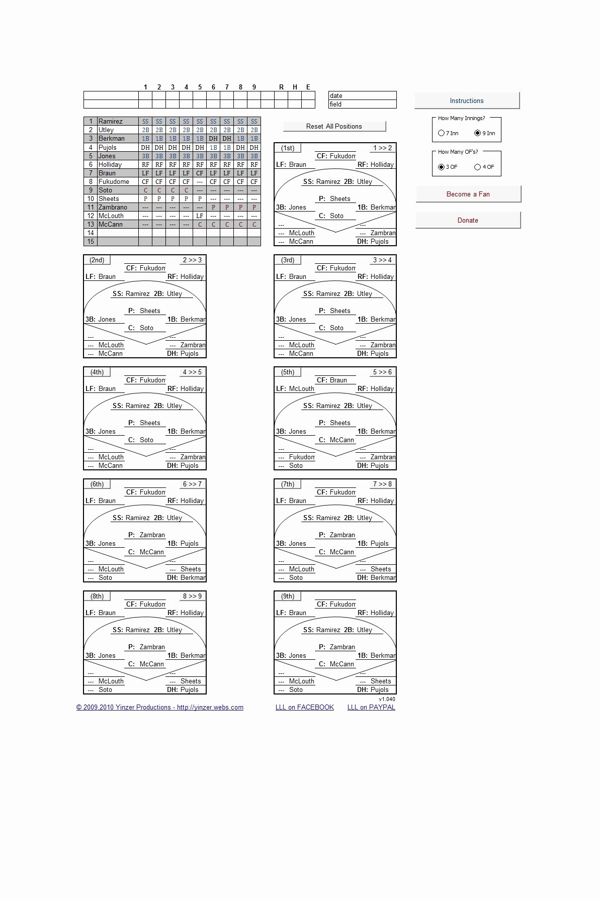 Baseball Lineup Template Best Of 33 Printable Baseball Lineup Templates [free Download]