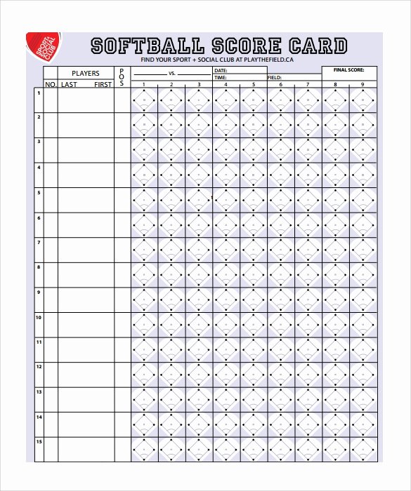 Baseball Score Book Template Inspirational 8 Sample Baseball Score Sheets Pdf Word Excel Pages