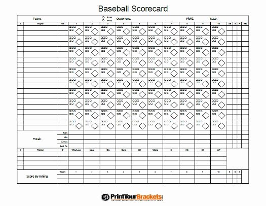 Baseball Score Book Template New Printable Baseball Score Sheet Baseball Scorecard