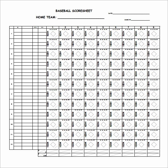 Baseball Scorekeeping Cheat Sheet Luxury 8 Sample Baseball Score Sheets