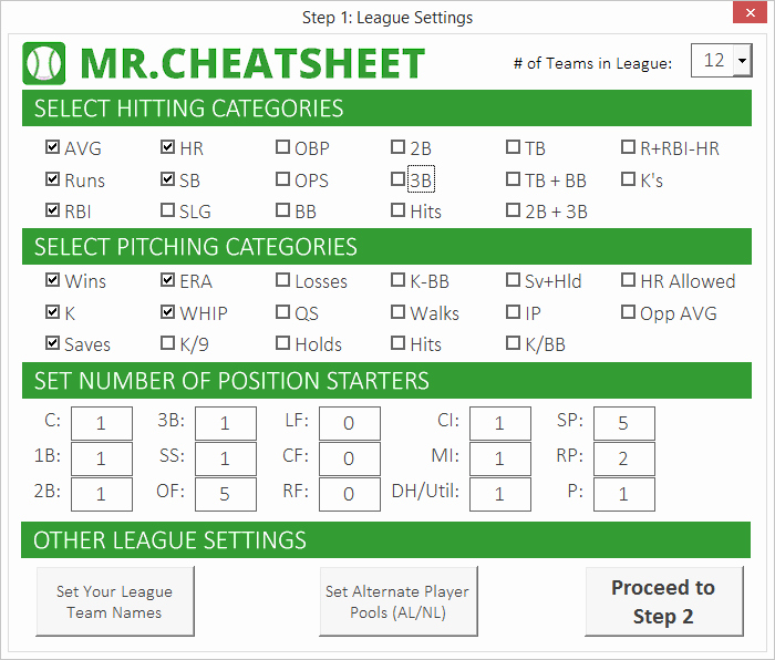 Baseball Scoring Sheet Instructions