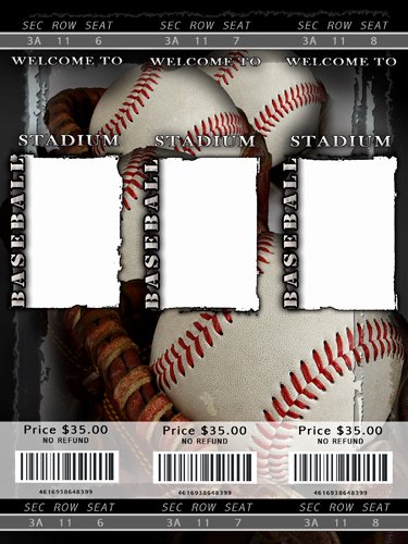 Baseball Ticket Template Free Beautiful Baseball Templates
