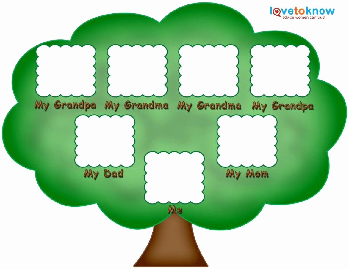 Basic Family Tree Template Beautiful Preschool Family Tree Family Tree Kids