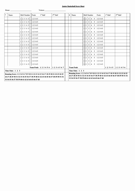 Basketball Score Sheet Template Elegant top 13 Basketball Score Sheets Free to In Pdf format