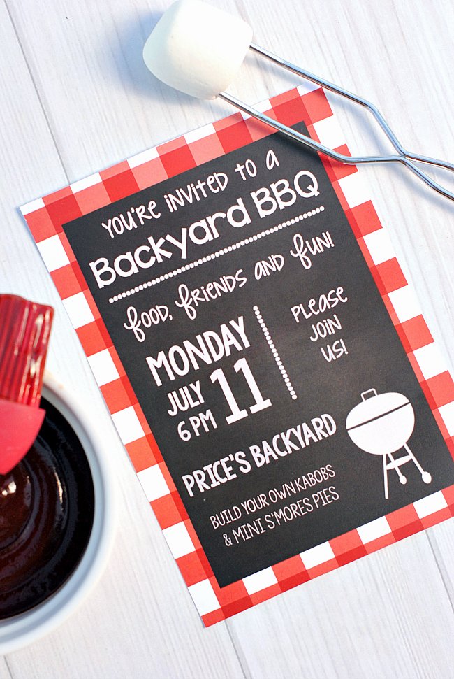 Bbq Party Invitation Wording Elegant Summer Bbq Party Invitations &amp; Printables – Fun Squared