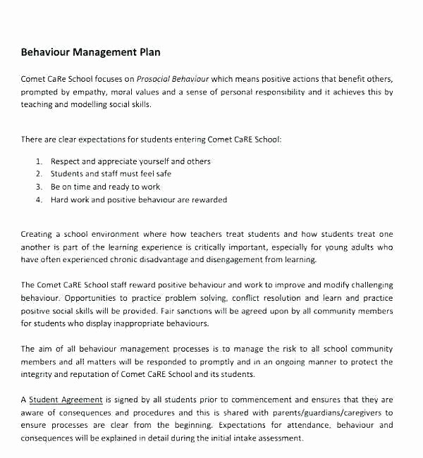 Behavior Contract Template for Adults Awesome Behavior Change Contract Template
