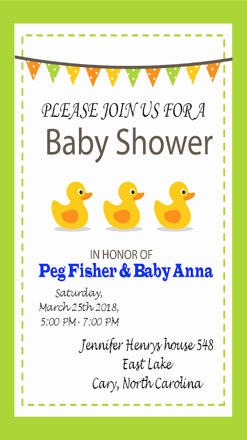 Best App to Create Invitations Unique Baby Shower Invitation Maker android Apps On Google Play
