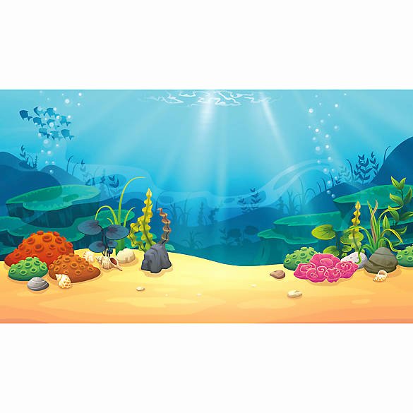 Best Fish Tank Background Lovely top Fin Coral &amp; Treasure Reversible Aquarium Background